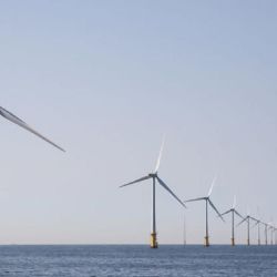 Los rotores reducen de manera drástica la velocidad del viento en la superficie marina.