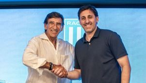 Gustavo Costas y Diego Milito