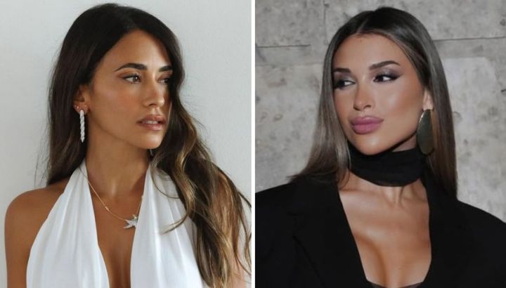 Antonela Roccuzzo vs. Agustina Gandolfo: duelo de estilos al lucir el conjunto sastrero blue marine tendencia