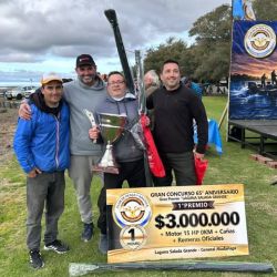 Los grandes ganadores de la jornada fueron los representantes de la ciudad de Lobería: Luis María Zulet, Mariano Aguille y Sebastián Morales, quienes se quedaron con el primer puesto tras totalizar 1910 g. 