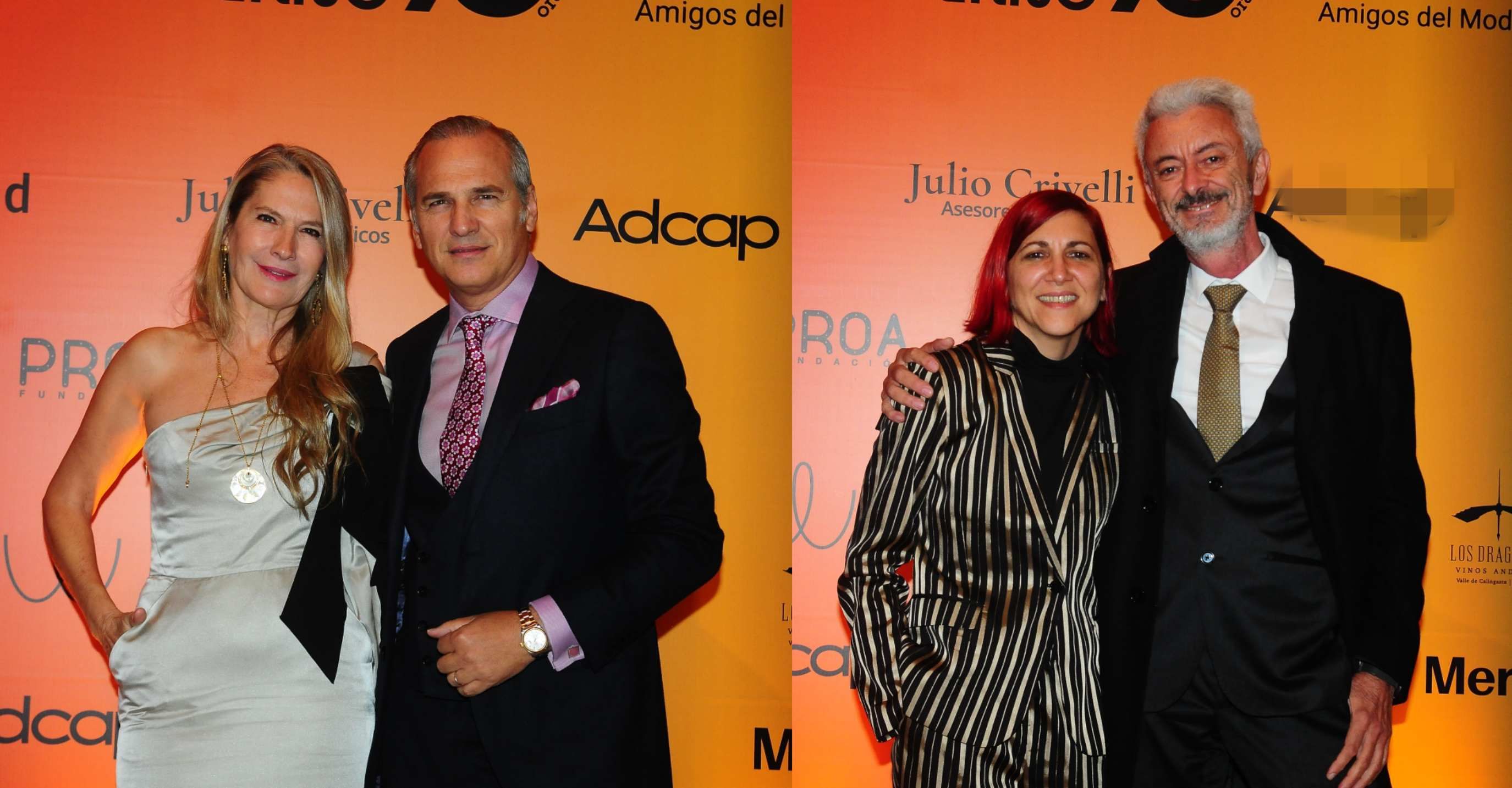 Ana Rusconi y Javier Iturrioz (izq.) y Julia Converti y Carlos Gamerro.