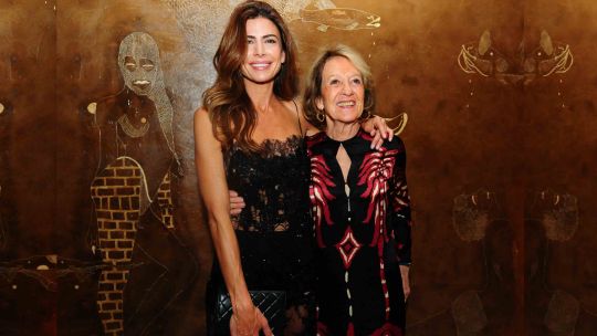 Juliana Awada y la madre de la reina Máxima en la noche de los Amigos del Moderno