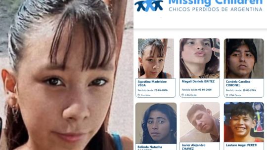 Agostina Vega se suma al registro de Missing Children Argentina: la lista de los chicos que aún no volvieron a casa
