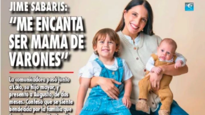 JIME SABARIS PRESENTA A SU BEBÉ AUGUSTO