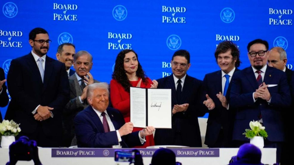 Javier Milei participó de la Ceremonia de Firma del Board of Peace 