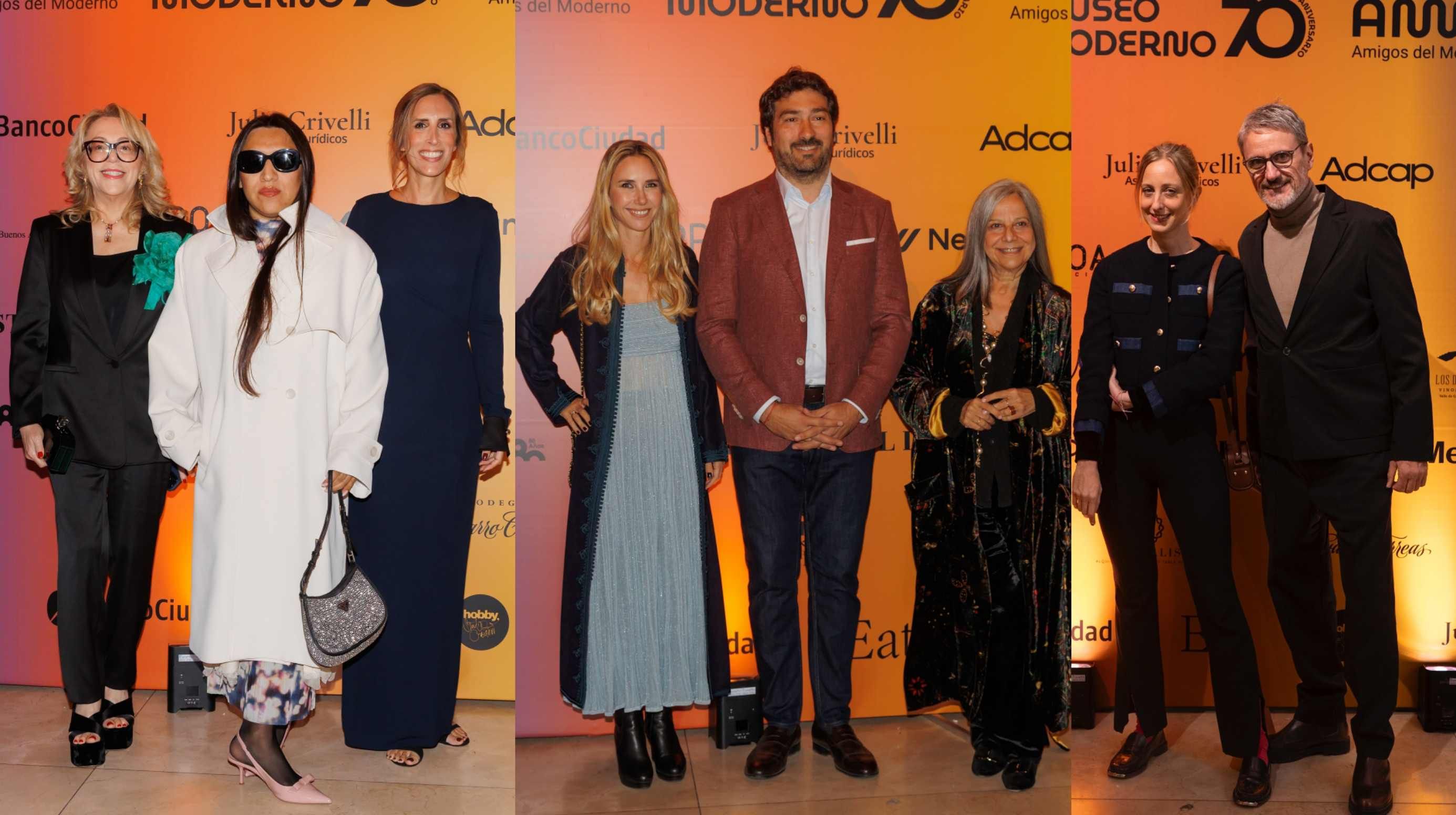 A.Arditi, Chola Poblete y Flor Perotti; María Calcaterra, Nahuel O.Vidal, Marina Pellegrini; Sol Juárez y Germán Azcuy.