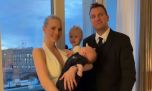 Por primera vez, Daniela Christiansson y Maxi López mostraron la cara de su bebé, Lando 