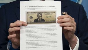 El presidente Donald Trump podría aparecer pronto en un nuevo billete de 250 dólares 28052026