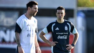 Lionel Messi y Lionel Scaloni