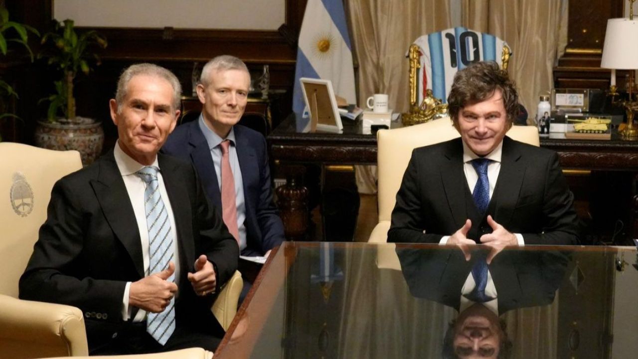 Maurice Ostro y Javier Milei | Foto:CEDOC