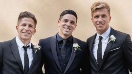 La cita triple de Gianluca, Giovanni y Giuliano Simeone en Argentina: noche en calle Corrientes, fotos y ovación