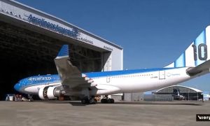 Furor por el “avión de Messi” para el Mundial 2026: cómo es el diseño que presentó Aerolíneas Argentinas.