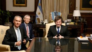 Maurice Ostro y Javier Milei