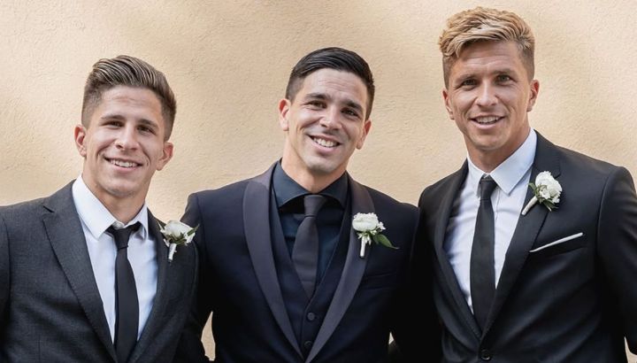 La cita triple de Gianluca, Giovanni y Giuliano Simeone en Argentina: noche en calle Corrientes, fotos y ovación