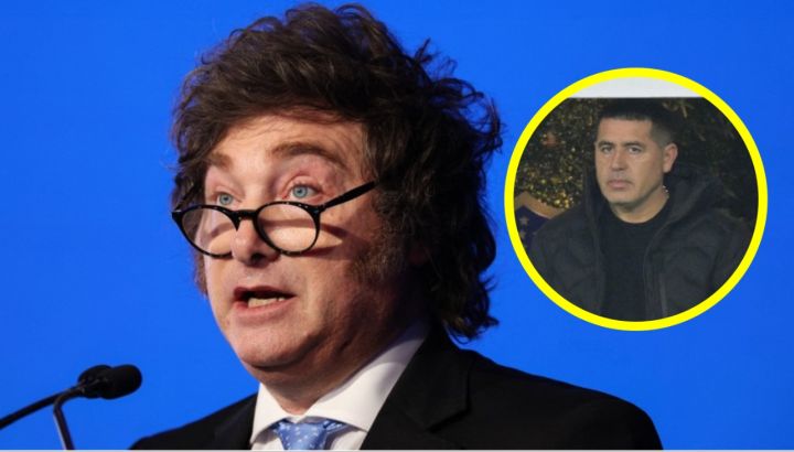 Javier Milei y Juan Román Riquelme