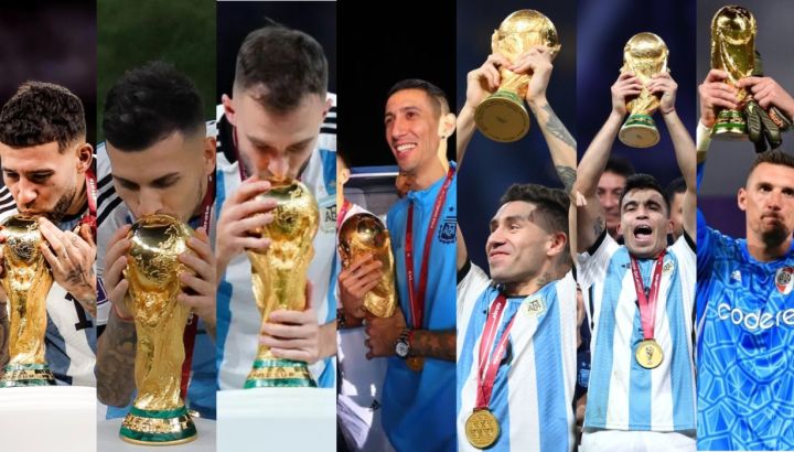 Todos los campeones del mundo que juegan en el fútbol argentino