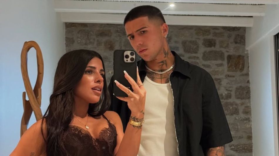 Valentina Cervantes y Enzo Fernández 