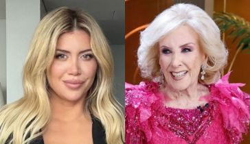 Wanda Nara y Mirtha Legrand