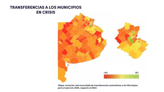 Un informe revela una fuerte caída de ingresos de los municipios de PBA