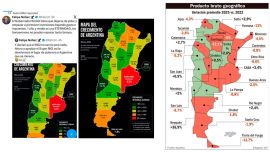 El verdadero mapa con los datos económicos de las provincias