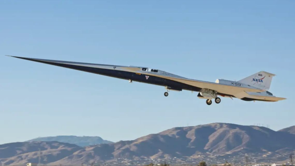 NASA: Avión X-59 promete unir Londres y Nueva York en 3 horas