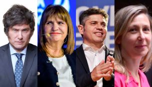 Milei, Bullrich, Kicillof y Bregman 01062026