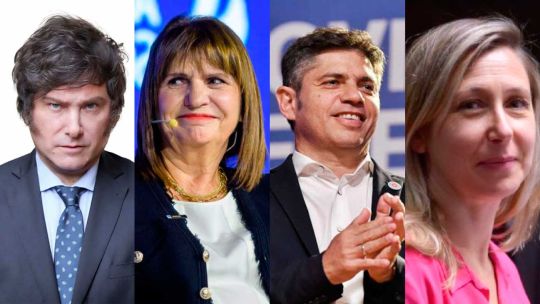 Nueva encuesta: Bullrich y Kicillof siguen superando a Milei en imagen positiva, y se le acerca Bregman