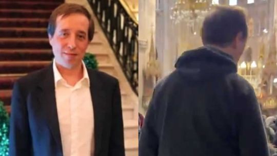 Sin tobillera y en misa: filmaron en la basílica de Luján al empresario procesado por abuso de menores