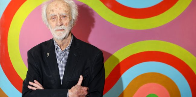 César Paternosto en el Centro de Arte de la Universidad Nacional de La Plata