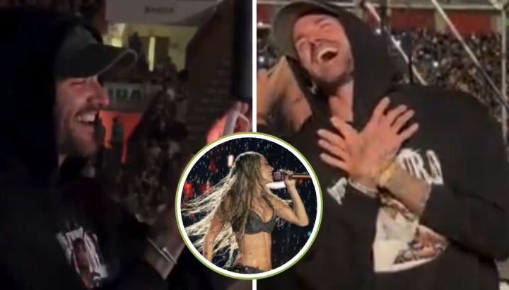 A días del inicio del mundial, Rodrigo de Paul presenció un recital de Tini Stoessel y en las redes lo mataron