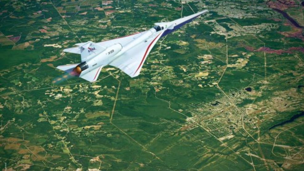 El avión supersónico silencioso X59 de la NASA
