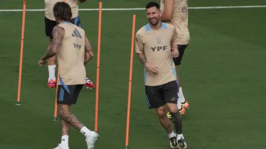 Lionel Messi entrenó diferenciado en la primera práctica de la Selección argentina en Kansas