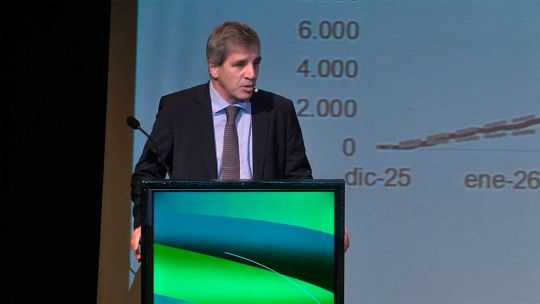 Luis Caputo: "Kicillof nunca va a ser presidente de la Argentina"