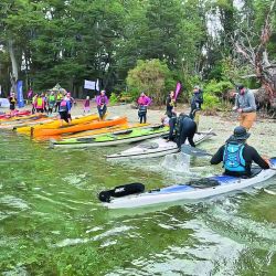 Luego de 30 años, en el Parque Nacional Los Alerces, Chubut, se volvió a vivir la tradicional travesía en kayaks y canoas por aguas abiertas con fines recreativos, turísticos y comunitarios.