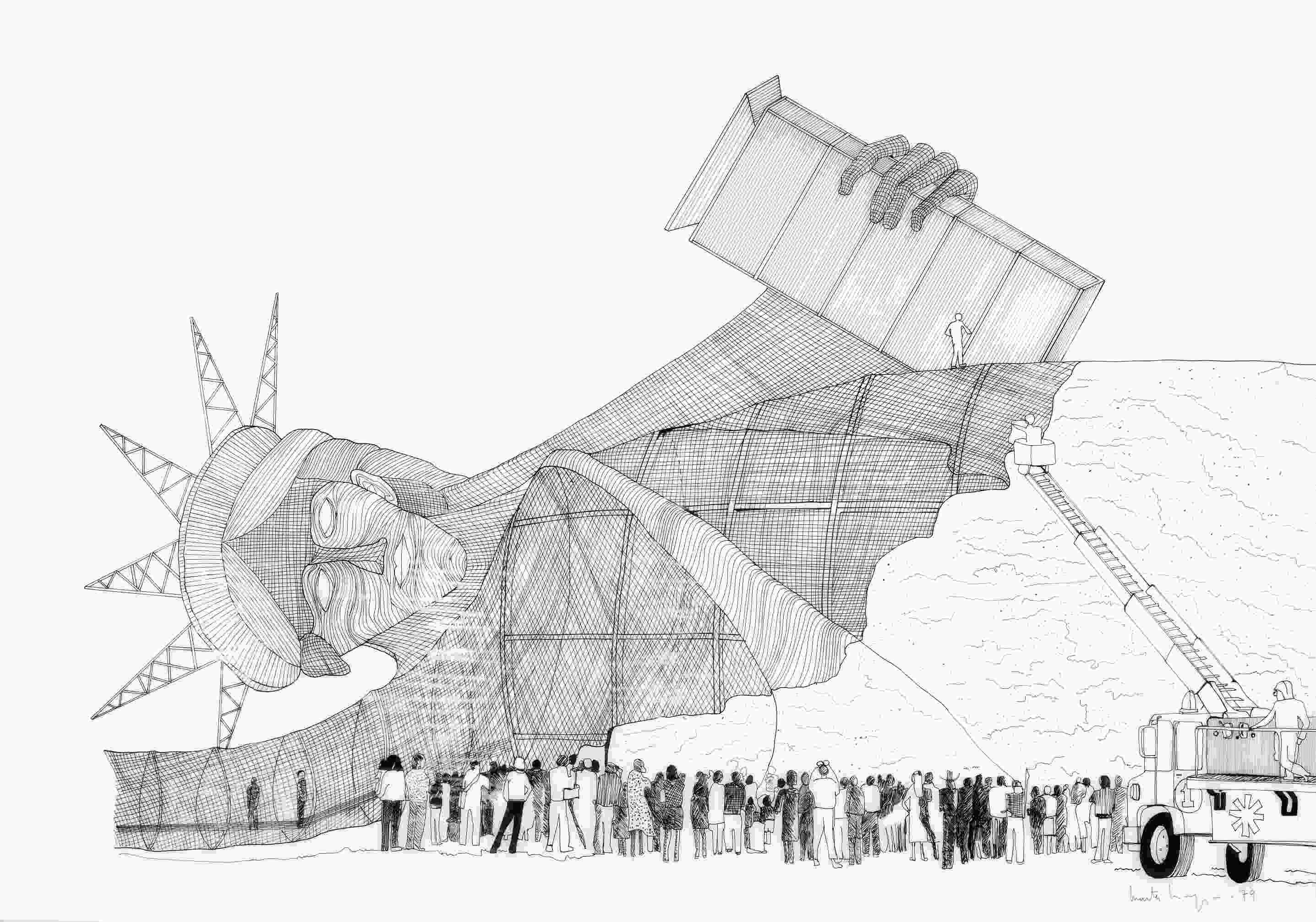 Venecia 2026. En Spazio Punch, boceto de obra inmersiva de Marta Minujín en la expo colectiva de El Moderno: Oscuridad visible: la larga sombra de la dictadura.