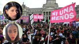 Cazzu y Thelma Fardin estuvieron presentes en la marcha "Ni Una Menos" en Buenos Aires