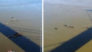 piquete en el río paraná