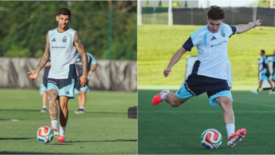 Alivio para Scaloni de cara al Mundial: Cuti Romero y Julián Álvarez recibieron el alta médica y ya entrenan a la par del grupo