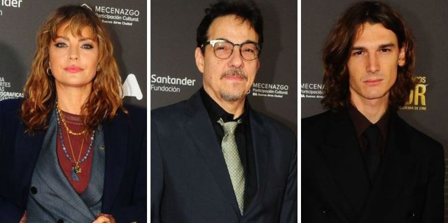 Dolores Fonzi, Fernán Mirás y Angelo Mutti Spinetta en los Premios Sur 2026