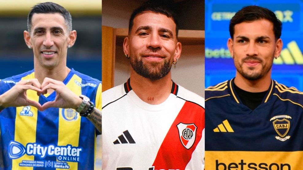 Ángel Di Maria, Nicolas Otamendi y Leandro Paredes 03062026