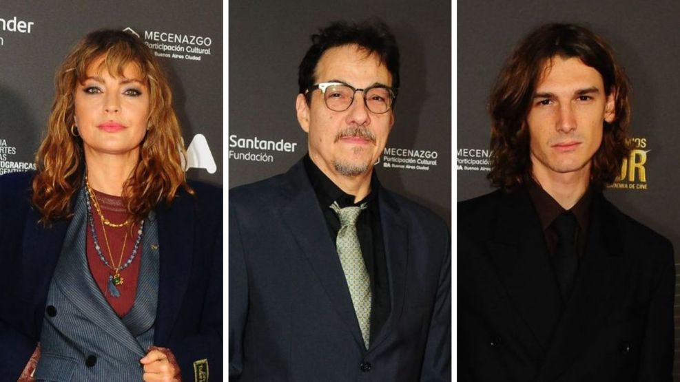 Dolores Fonzi, Fernán Mirás y Angelo Mutti Spinetta en los Premios Sur 2026