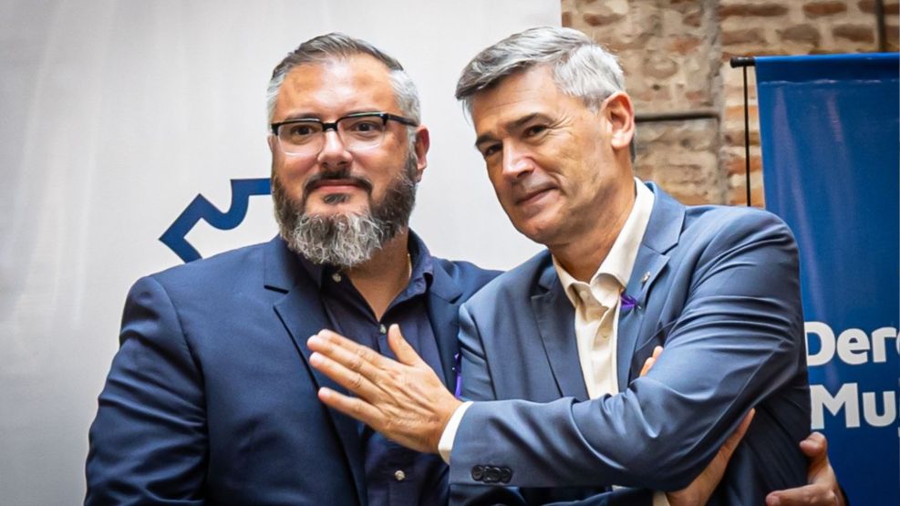 Raúl La Cava junto a Daniel Passerini