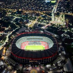 Vista aérea tomada con un dron del simbólico Estadio Azteca de la Ciudad de México, que será anfitrión del partido inaugural de la Copa Mundial de la FIFA 2026 el 11 de junio, en la Ciudad de México, capital de México. | Foto:Xinhua/Li Muzi