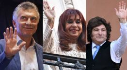 Maurico Macri, Cristina Kirchner y Javier Milei 04062026