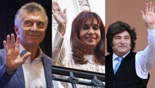 Maurico Macri, Cristina Kirchner y Javier Milei 04062026