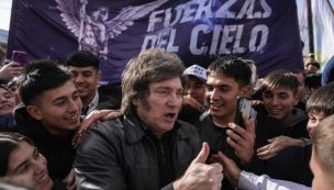 Milei con las Fuerzas del Cielo