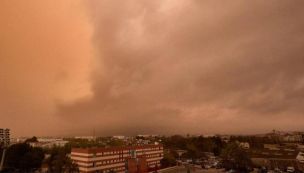 Una densa nube de polvo
