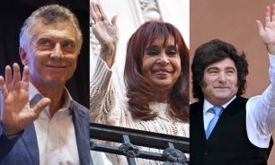 Maurico Macri, Cristina Kirchner y Javier Milei 04062026