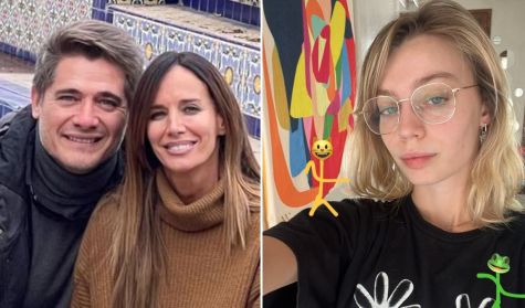 Guillermo Andino, Carolina Prat y su hija, Sofía