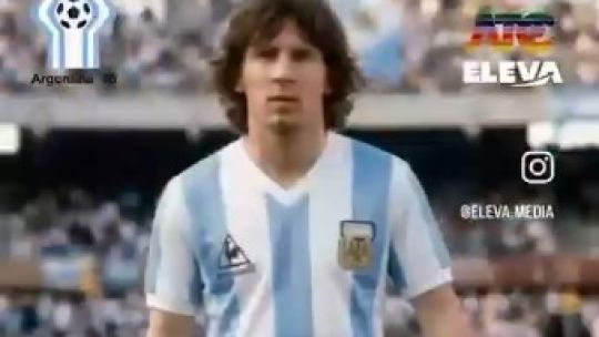 El video con IA de la Selección con los looks del Mundial del 78